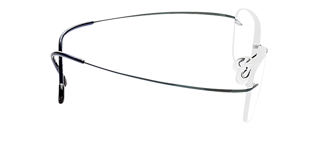 Mackay Blauw TitaanEyeglass Frames van B24, Zijaanzicht