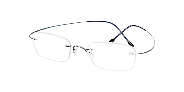 Mackay Blauw TitaanEyeglass Frames van B24, Hoekweergave
