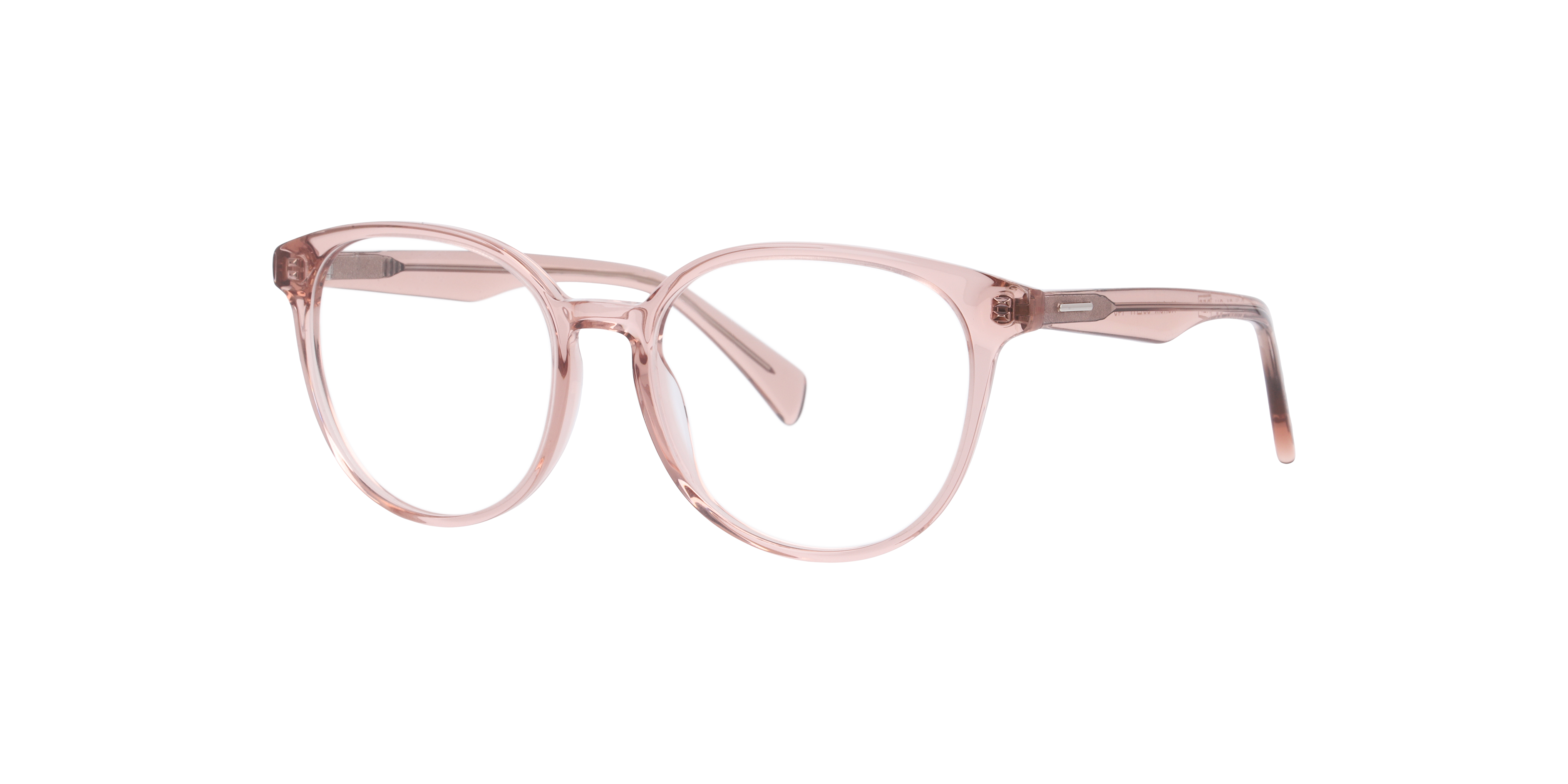 Norfolk Kristall Hellrosa AcetatEyeglass Frames von B24, Dreiviertelansicht