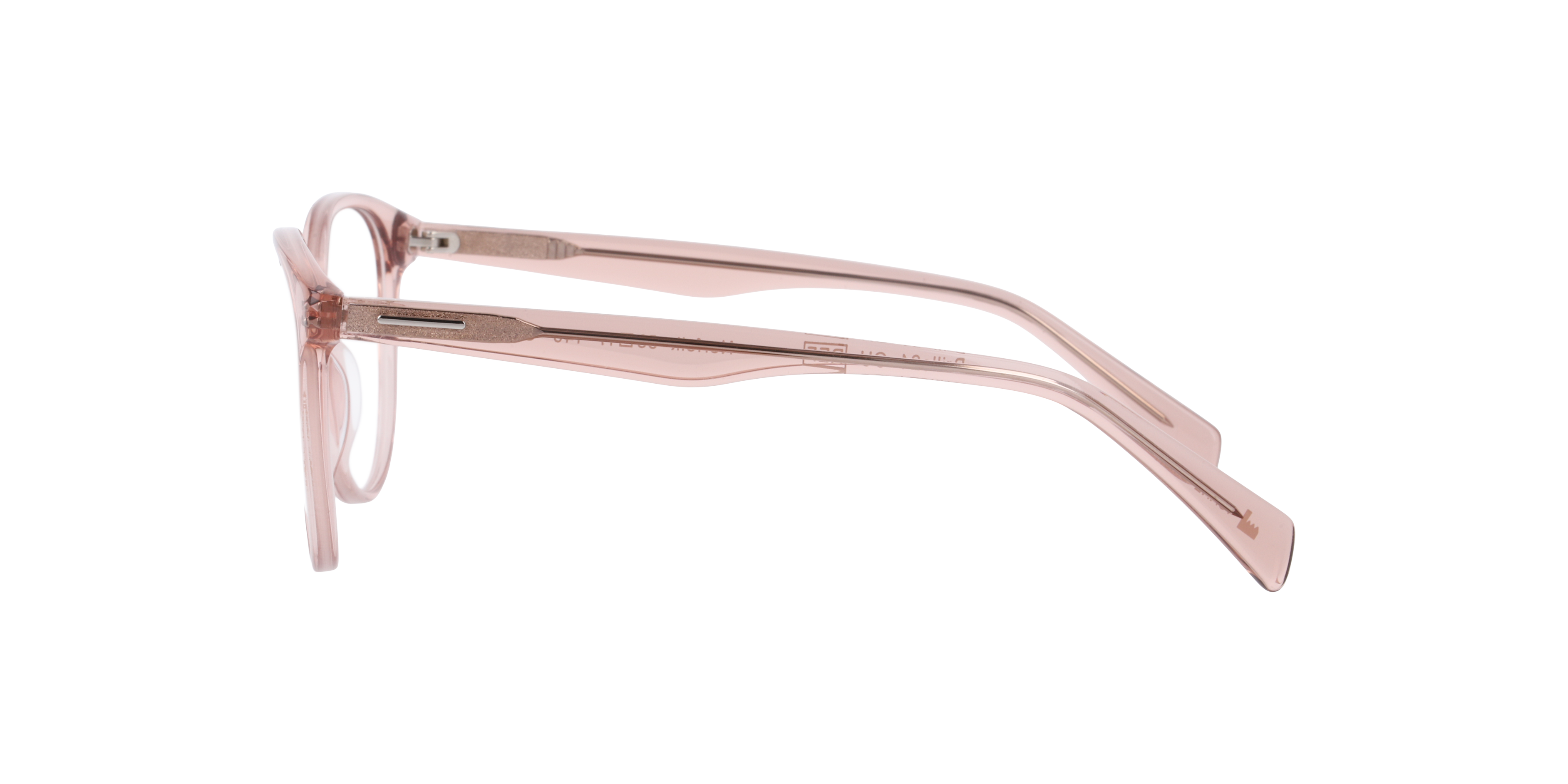 Norfolk Kristall Hellrosa AcetatEyeglass Frames von B24, Seitenansicht