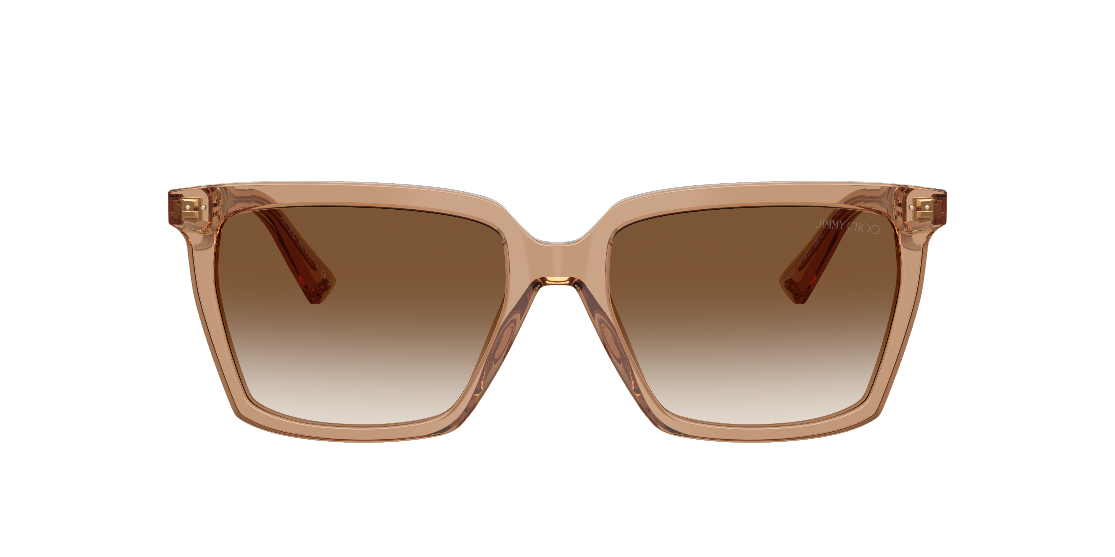 JC5051 Transparent Tan AcetaatSunglass Frames van B24, met getinte lenzen