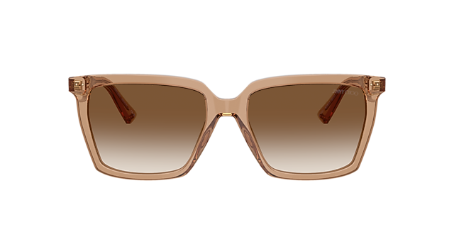 JC5051 Transparent Tan AcetaatSunglass Frames van B24, met getinte lenzen