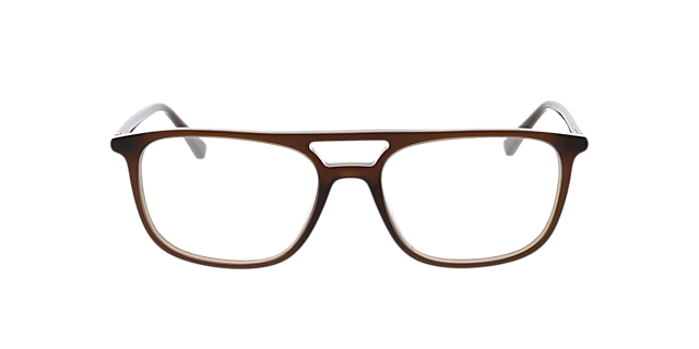 Adelaide Crystal Braun AcetatEyeglass Frames von B24, Vorderansicht