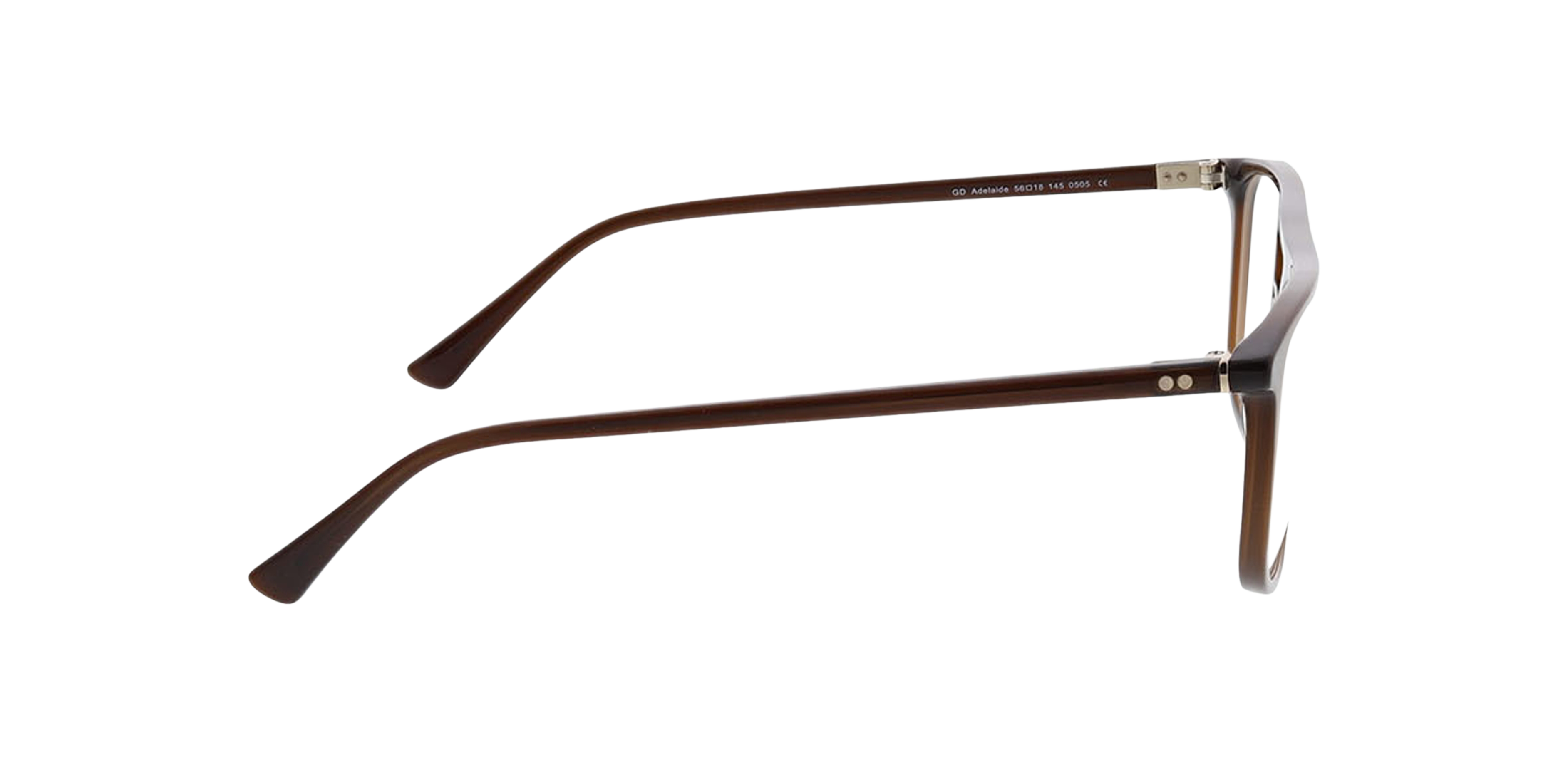 Adelaide Crystal Braun AcetatEyeglass Frames von B24, Seitenansicht