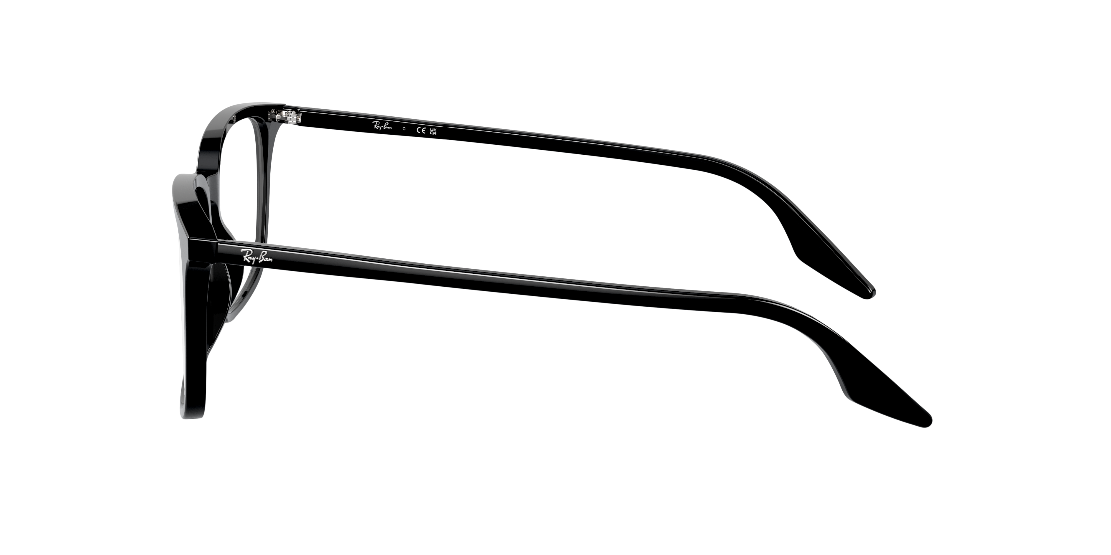 RB5421 Zwart AcetaatEyeglass Frames van B24, Zijaanzicht