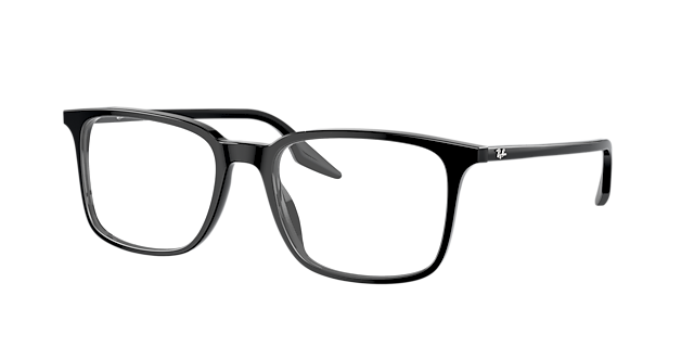 RB5421 Schwarz AcetatEyeglass Frames von B24, Dreiviertelansicht