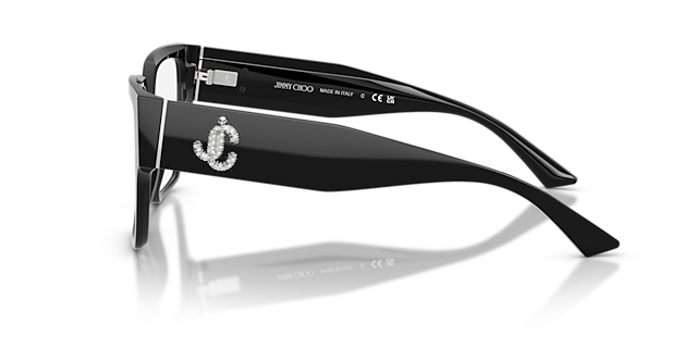 JC3032B Schwarz AcetatEyeglass Frames von B24, Seitenansicht