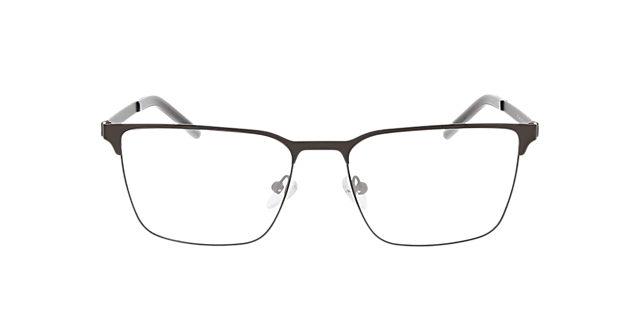 James Matt Gun & Crystal Grey MetallEyeglass Frames von B24, Vorderansicht