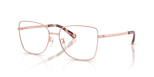 MK3035 Roségoud MetaalEyeglass Frames van B24, Hoekweergave