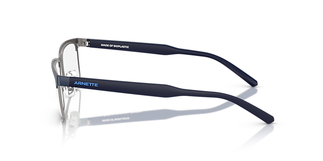 AN6131 Matte Dark Blue MetallEyeglass Frames von B24, Seitenansicht