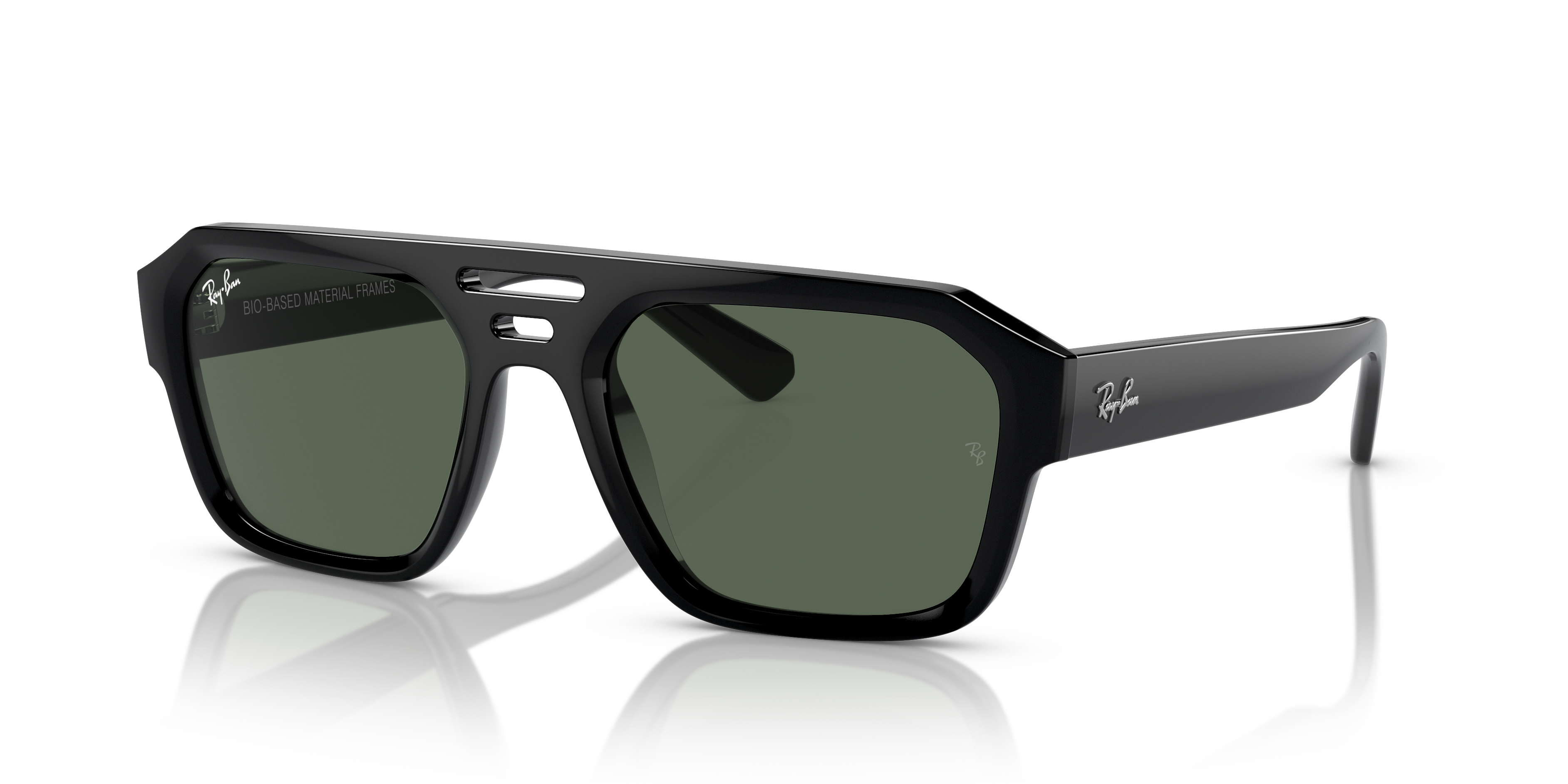 RB4397 Schwarz KunststoffSunglass Frames von B24, Dreiviertelansicht