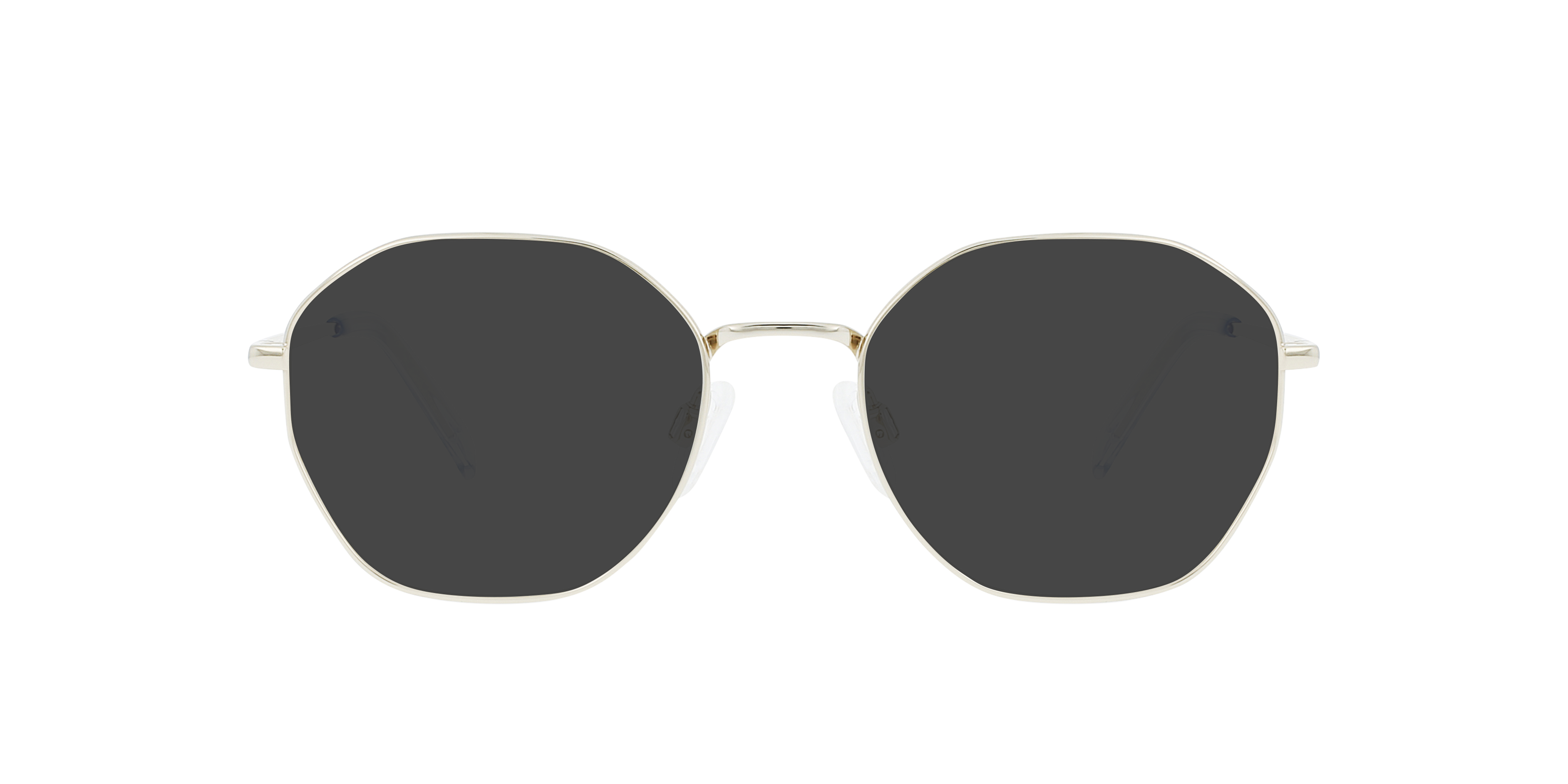 Flan Silver Titanium TitanEyeglass Frames von B24, mit getönten Gläsern