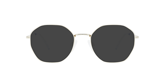 Flan Silver Titanium TitaanEyeglass Frames van B24, met getinte lenzen