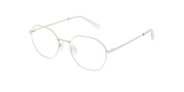 Flan Silver Titanium TitaanEyeglass Frames van B24, Hoekweergave