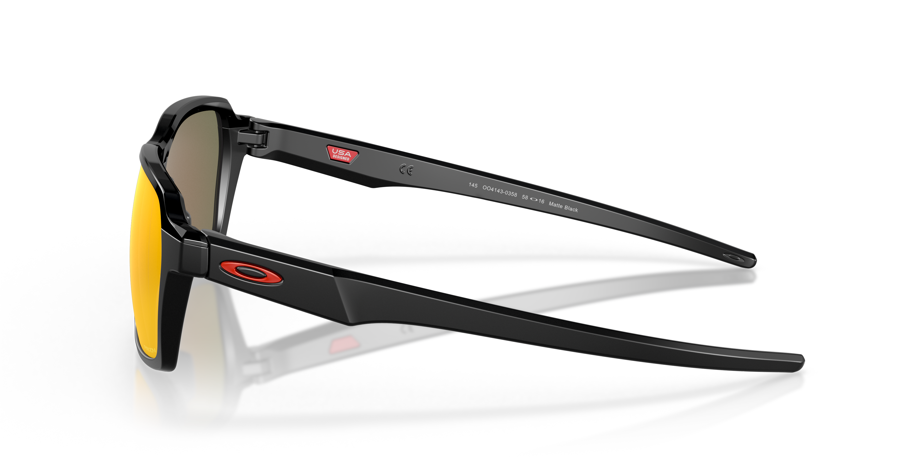 Parlay Matt Schwarz KunststoffSunglass Frames von B24, Seitenansicht