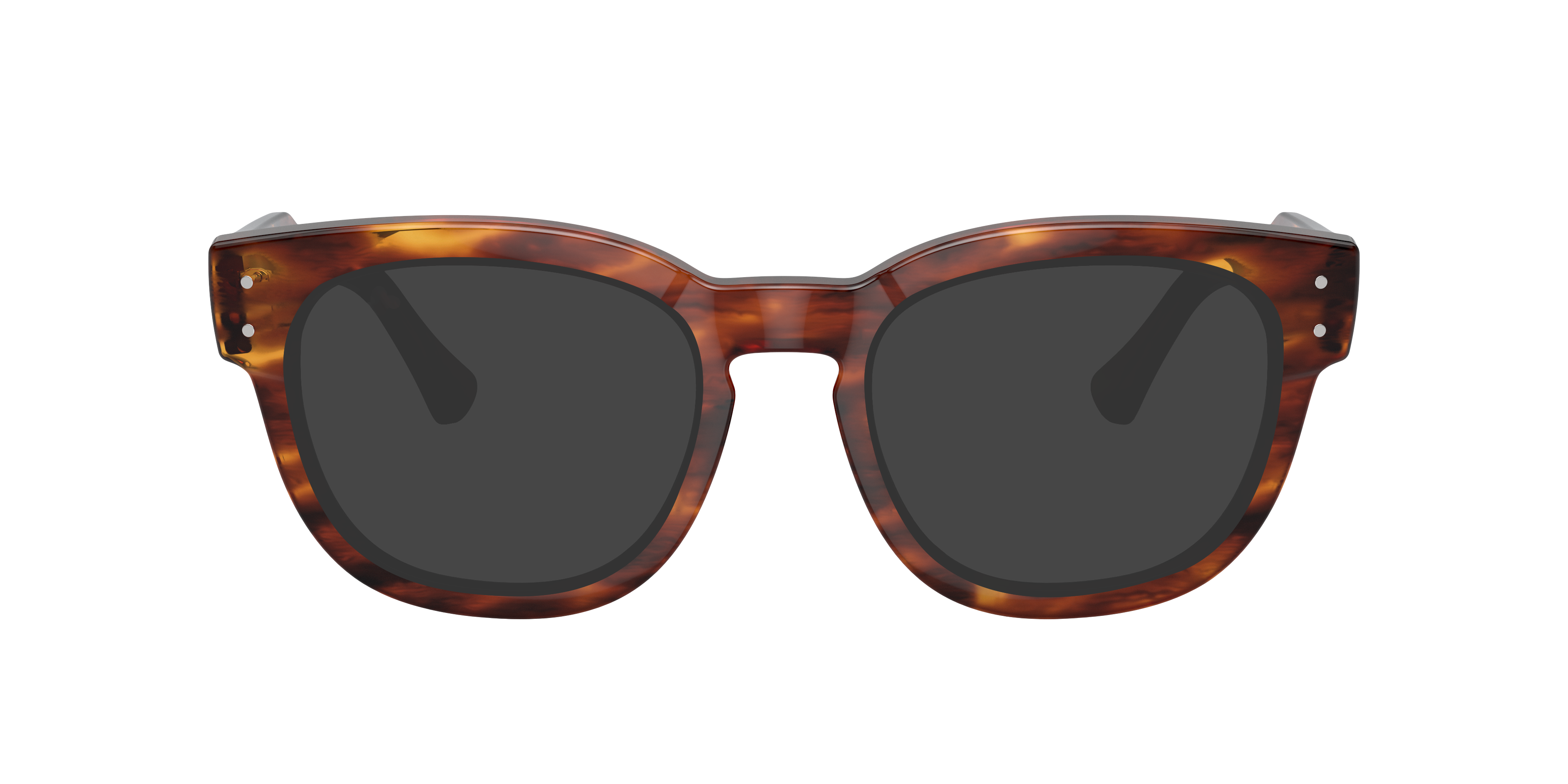 RB0298V Havana gestreift AcetatEyeglass Frames von B24, mit getönten Gläsern