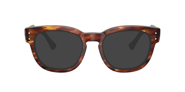 RB0298V Havana gestreift AcetatEyeglass Frames von B24, mit getönten Gläsern