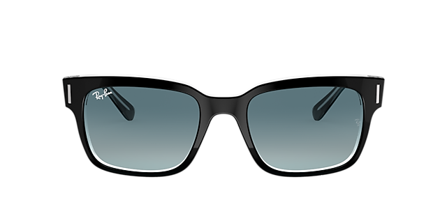 RB2190 Schwarz auf Transparent AcetatSunglass Frames von B24, mit getönten Gläsern