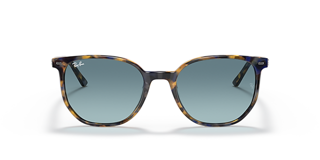 RB2197 Gelb & Blau Havana AcetatSunglass Frames von B24, Vorderansicht