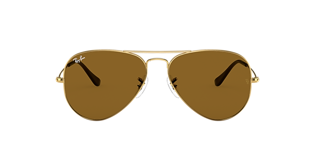 RB3025 Arista Gold MetallSunglass Frames von B24, mit getönten Gläsern