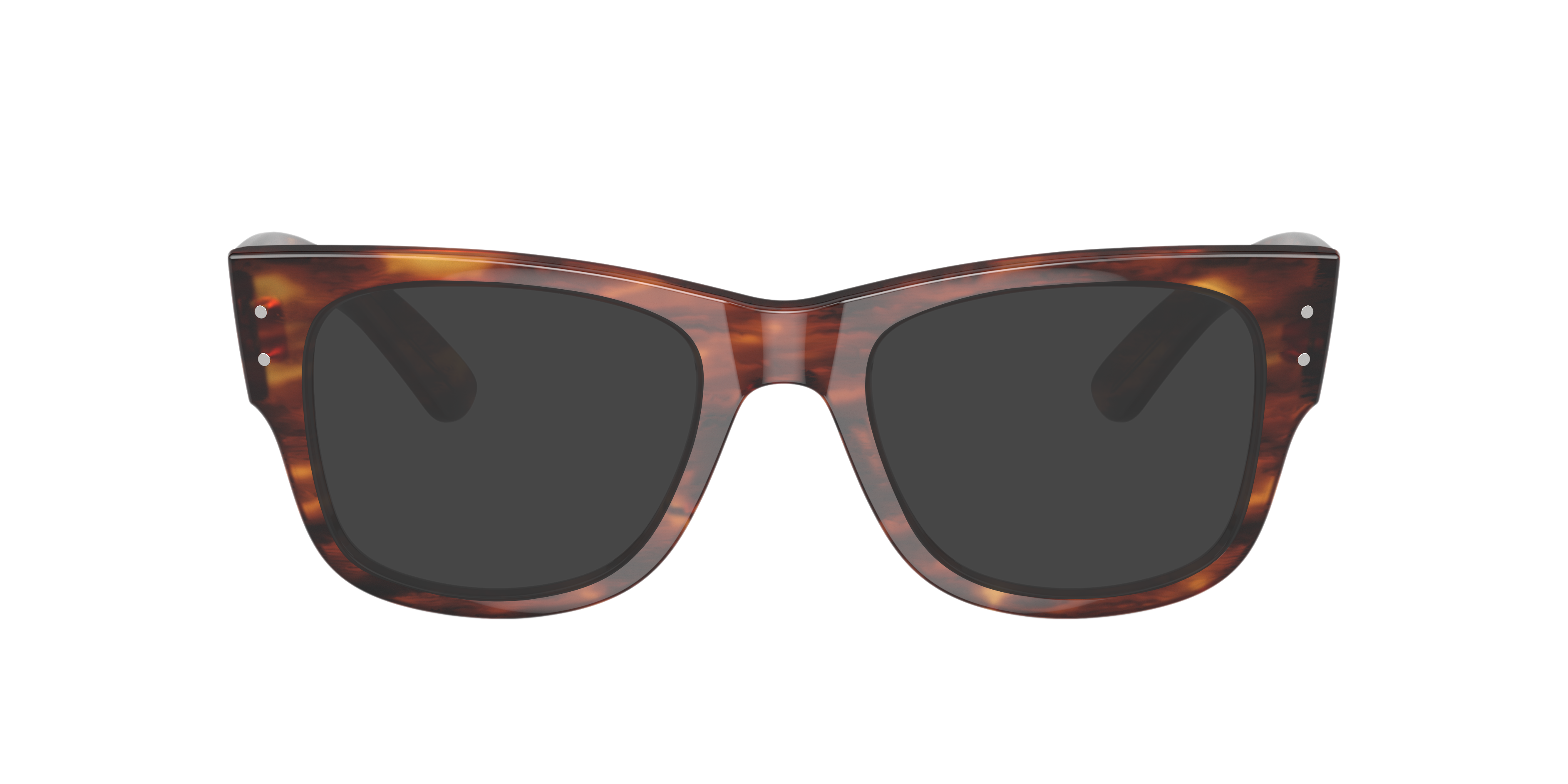 RB0840V Havana gestreept KunststofEyeglass Frames van B24, met getinte lenzen