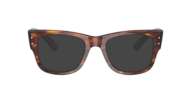 RB0840V Havana gestreept KunststofEyeglass Frames van B24, met getinte lenzen
