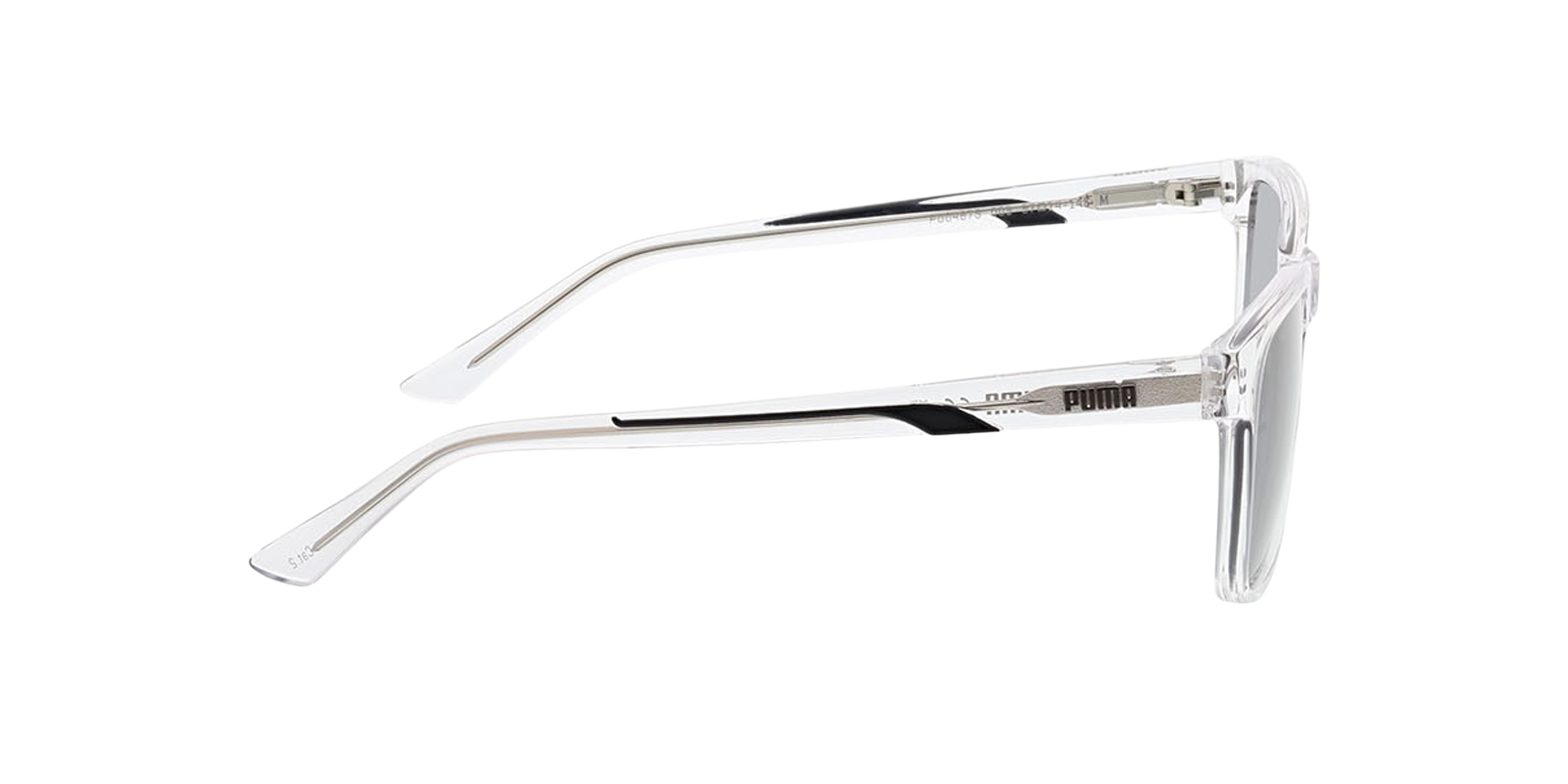 PU0467S Klar KunststoffSunglass Frames von B24, Seitenansicht