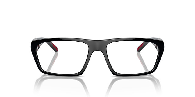 AN7248 Schwarz KunststoffEyeglass Frames von B24, Vorderansicht