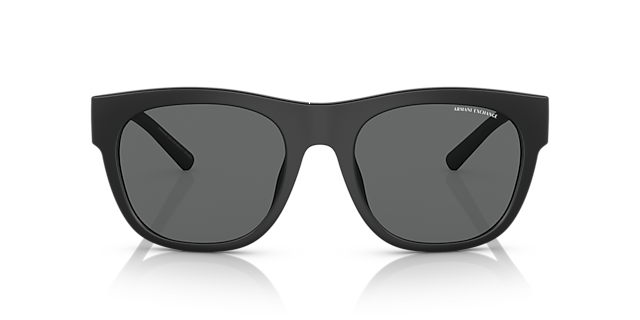 AX4128SU Matzwart KunststofSunglass Frames van B24, Vooraanzicht