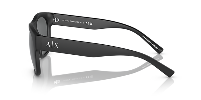 AX4128SU Matzwart KunststofSunglass Frames van B24, Zijaanzicht