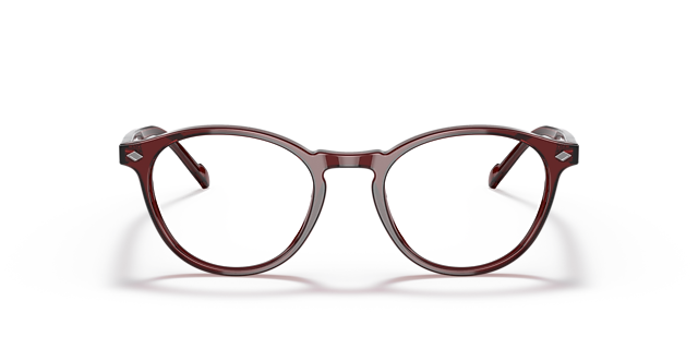 VO5326 Bordeaux transparent AcetatEyeglass Frames von B24, Vorderansicht