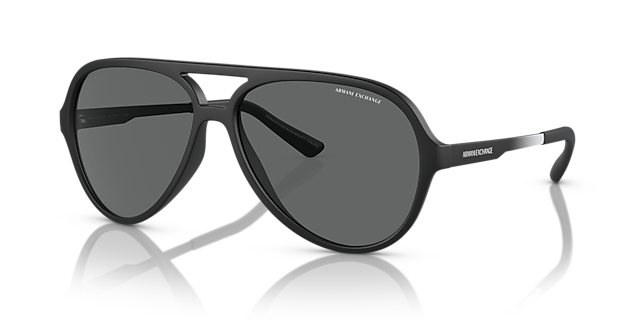 AX4133S Matzwart KunststofSunglass Frames van B24, Hoekweergave