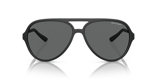 AX4133S Matzwart KunststofSunglass Frames van B24, Vooraanzicht