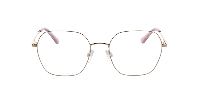 Claire Goud  &  kristal roze MetaalEyeglass Frames van B24, Vooraanzicht