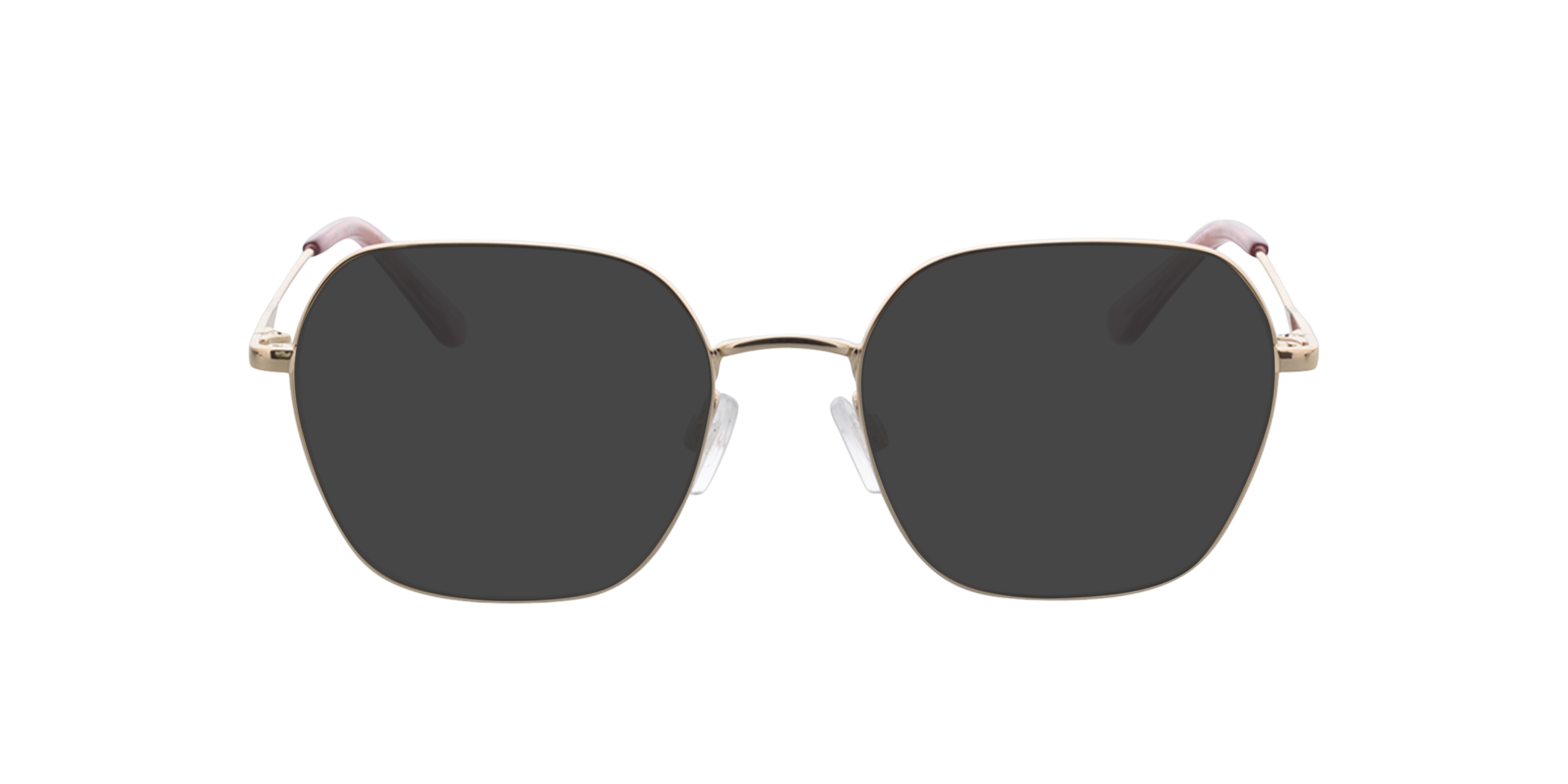 Claire Gold  &  Crystal Pink MetallEyeglass Frames von B24, mit getönten Gläsern