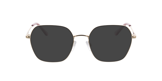 Claire Goud  &  kristal roze MetaalEyeglass Frames van B24, met getinte lenzen