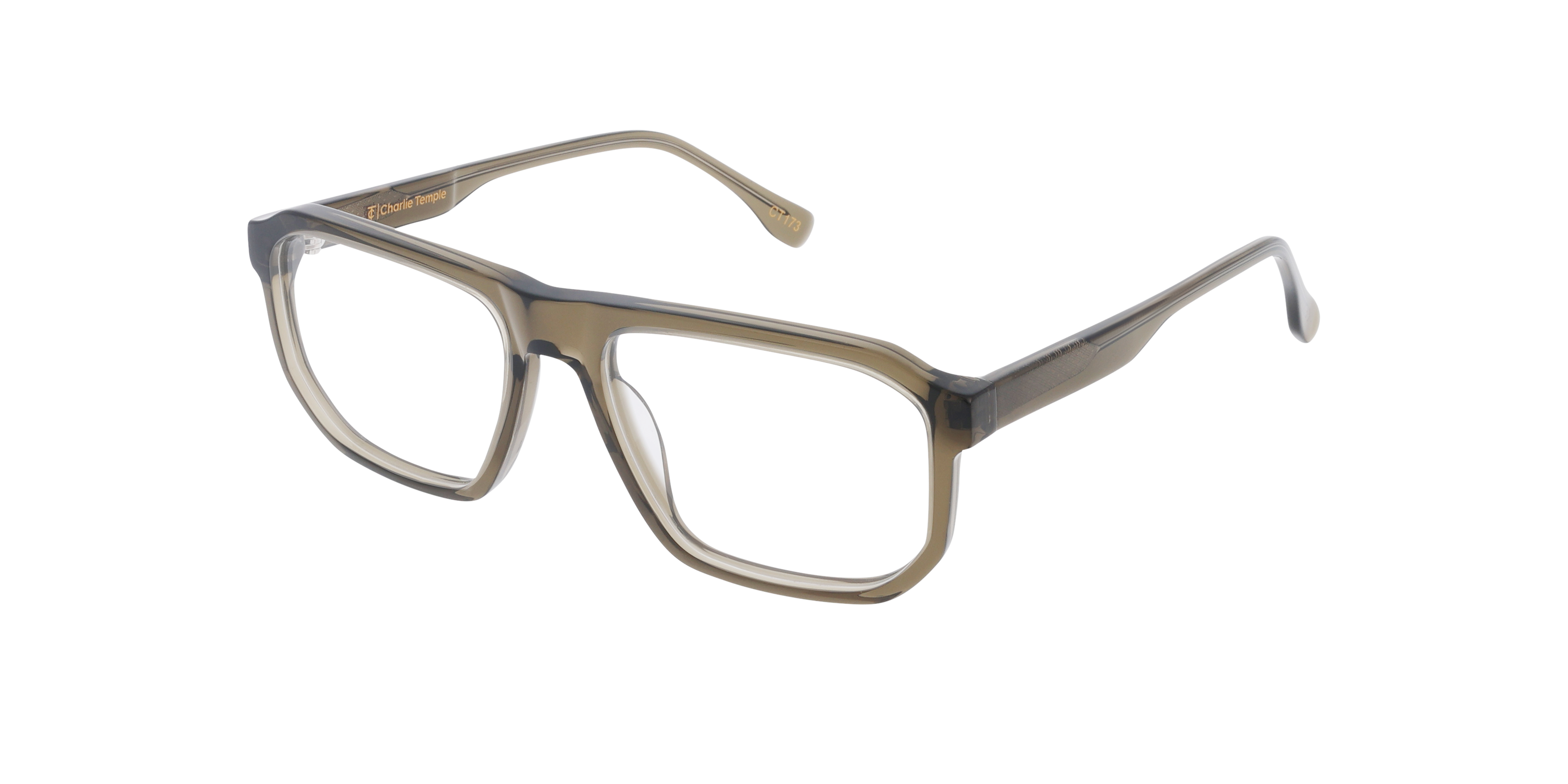 Mick Crystal Safari AcetatEyeglass Frames von B24, Dreiviertelansicht