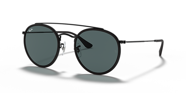 RB3647N Schwarz MetallSunglass Frames von B24, Dreiviertelansicht