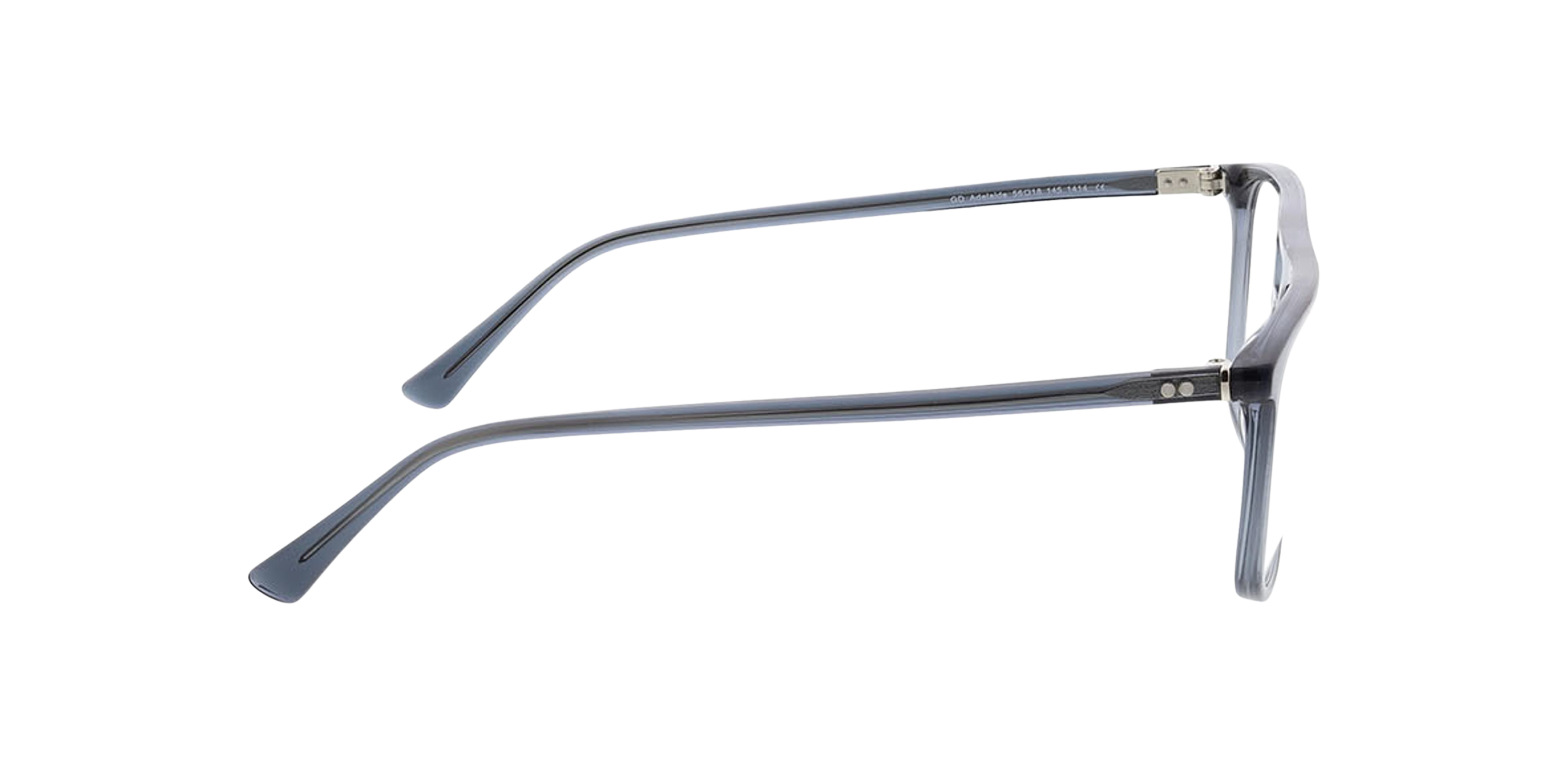 Adelaide Kristalgrijs AcetaatEyeglass Frames van B24, Zijaanzicht