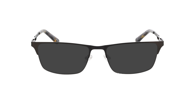 Porto Mat gunmetal & grijs Havana MetaalEyeglass Frames van B24, met getinte lenzen