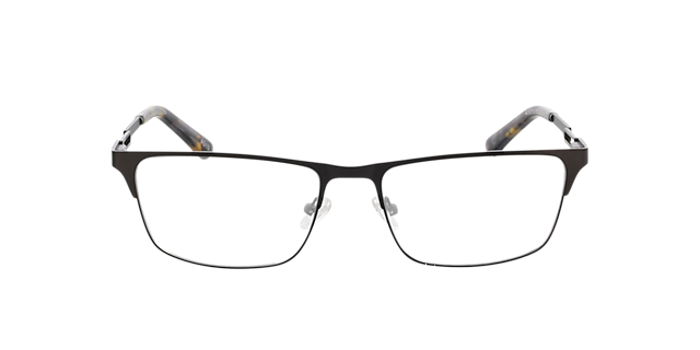 Porto Mat gunmetal & grijs Havana MetaalEyeglass Frames van B24, Vooraanzicht