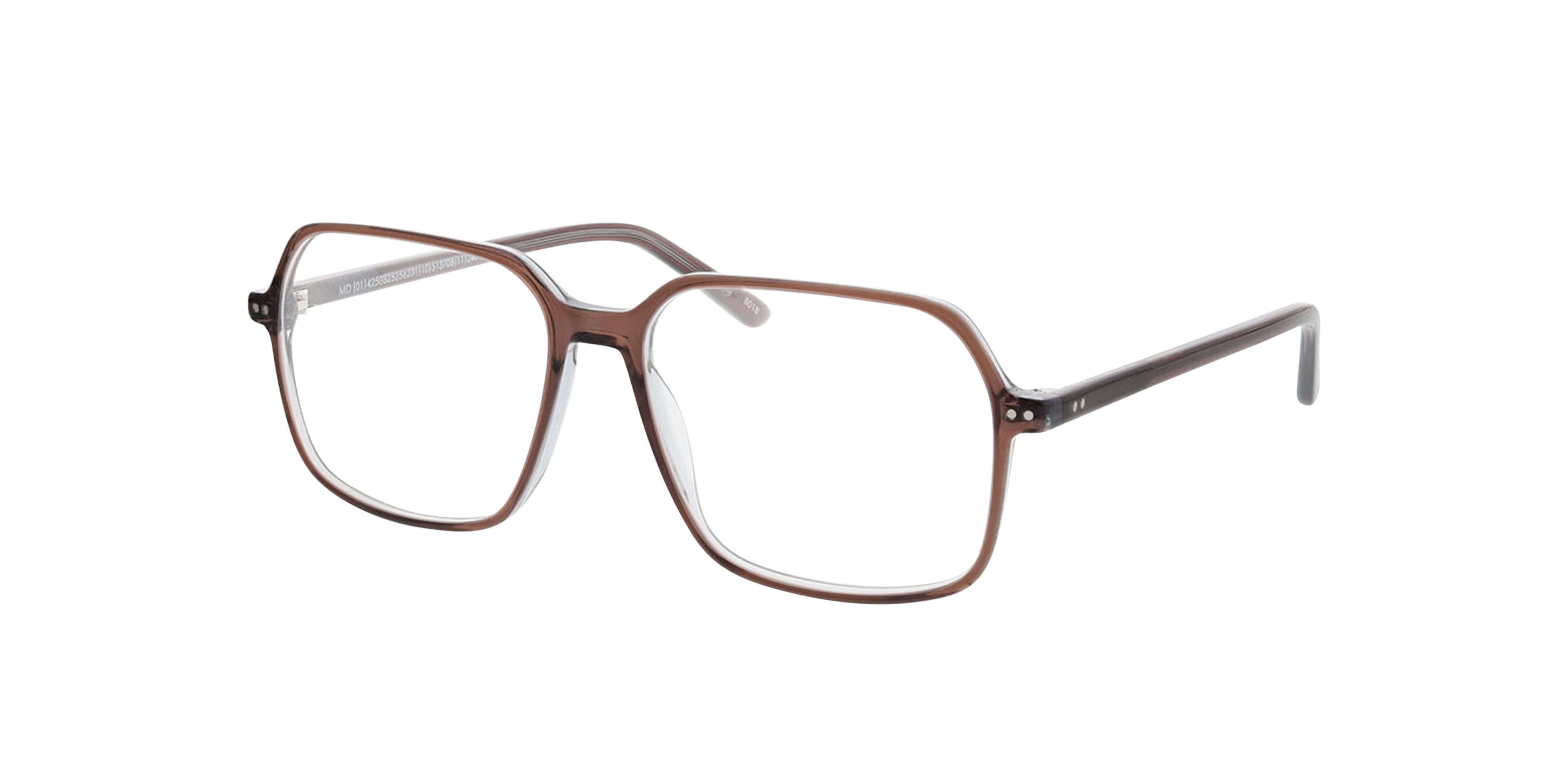 Aberdeen Bilayer Brown Crystal Grey AcetatEyeglass Frames von B24, Dreiviertelansicht