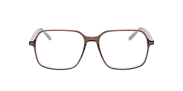 Aberdeen Bilayer Brown Crystal Grey AcetatEyeglass Frames von B24, Vorderansicht