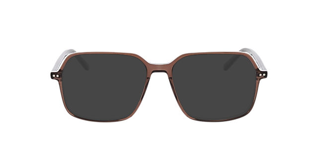 Aberdeen Bilayer Brown Crystal Grey AcetatEyeglass Frames von B24, mit getönten GlÀsern