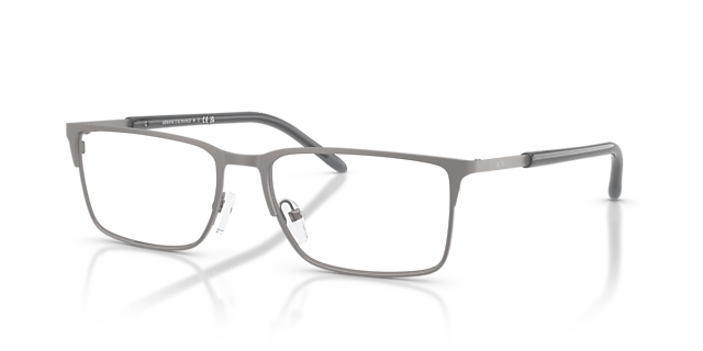 AX1073 Matt Gunmetal MetallEyeglass Frames von B24, Dreiviertelansicht