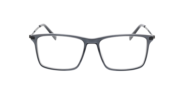 Perry Kristal grijs & mat donkergroen AcetaatEyeglass Frames van B24, Vooraanzicht