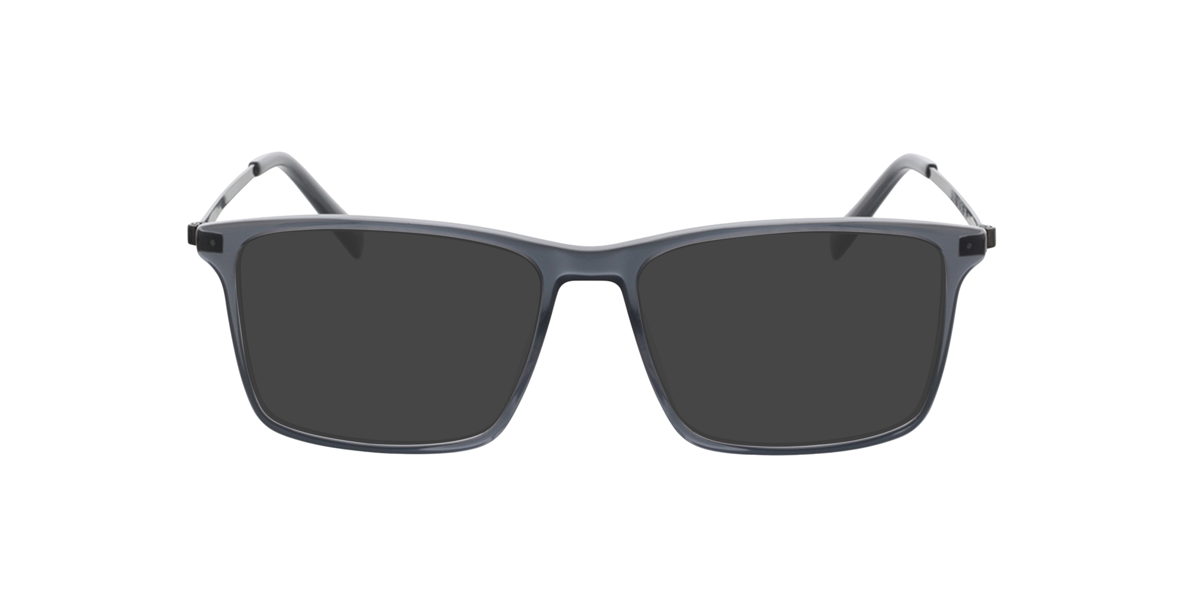 Perry Kristal grijs  &  mat donkergroen AcetaatEyeglass Frames van B24, met getinte lenzen