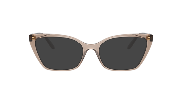 VO5519 Transparant karamel KunststofEyeglass Frames van B24, met getinte lenzen