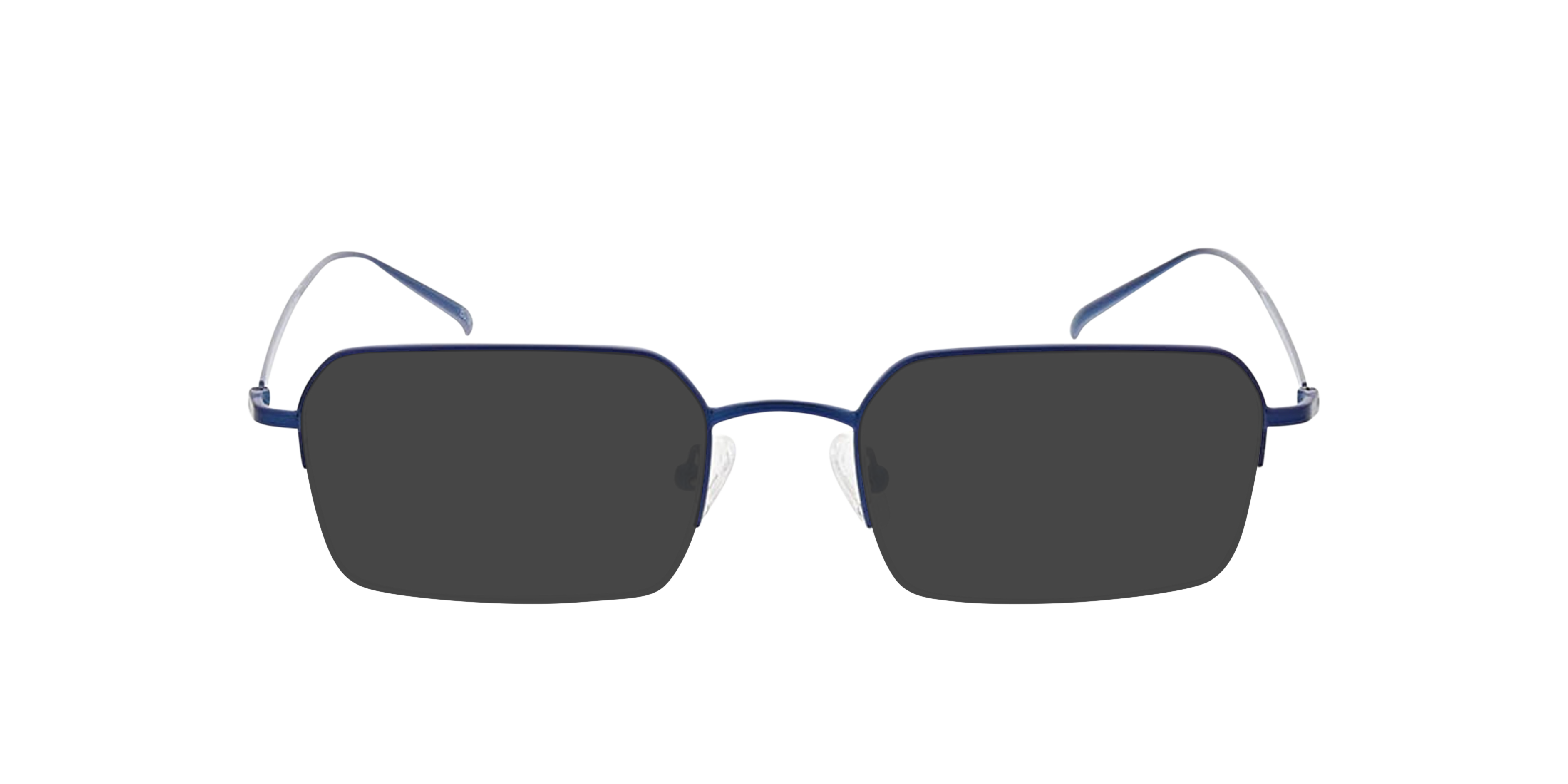 Tommy Matt Dark Blue MetaalEyeglass Frames van B24, met getinte lenzen