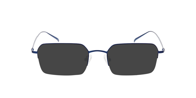 Tommy Matt Dark Blue MetaalEyeglass Frames van B24, met getinte lenzen